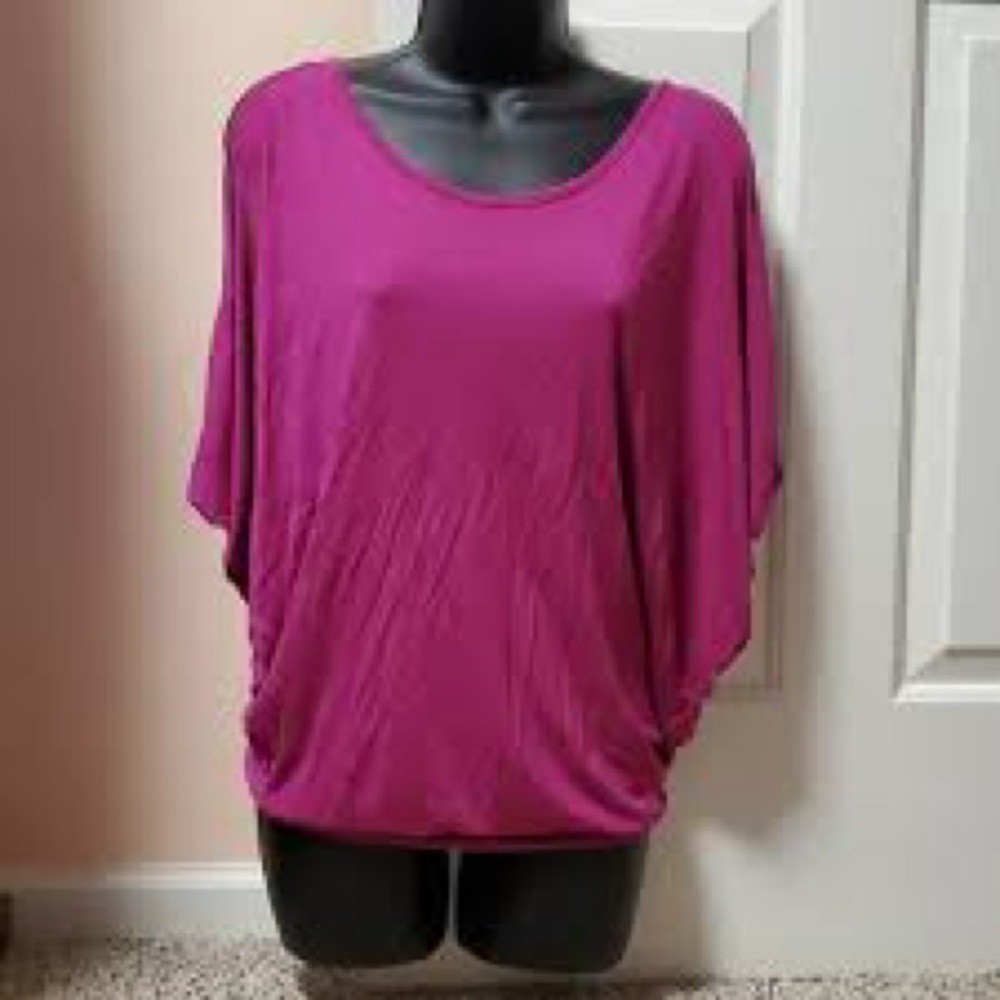 Lascana by Venus Women's dark Pink cold shoulder Top